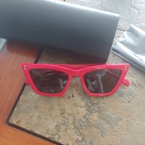 Itallic Celle Cat Eye Acetate Red Sunglasses